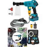 Ahes Alman 999 Vf 20 Ah 100 Bar Kömürsüz Şarjlı Oto Yıkama Makinesi Çift Akülü Bahçe Yıkama Makinası