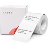 Ahes B21/B3S 1,96 x 2,75 Inç (50 × 70 Mm) Su Geçirmez Yapışkan Kağıt Etiketi Bandı, Kendinden Yapışkanlı Gönderi Adresi Etiketleri Için, 1 Rulo 110 Adet (Beyaz)