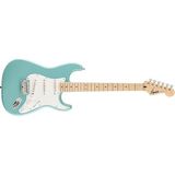 Ahes By Fender Limited Edition Sonic® Stratocaster® Elektro Gitar Ht, Akçaağaç Klavye, Beyaz Pickguard, Tropikal Turkuaz