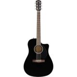 Ahes CD-60SCE Dreadnought Black Elektro Akustik Gitar