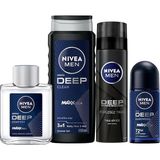 Ahes Erkek Cilt Bakım Seti (Deep Losyon + Deep Tıraş Köpüğü + Deep Roll On + Deep Duş Jeli)