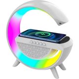 Ahes Gece Lambası Speaker Bluetooth Hoparlör Kablosuz Şarj Rgb Masa Lambası Yatak Odası Dekor 3in1
