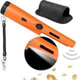 Ahes Gmn-Pointer El Tipi Altın Gümüş Metal Dedektörü Alarmlı Taşıma Çantalı Pil Dahil Su Geçirmez Kılıflı