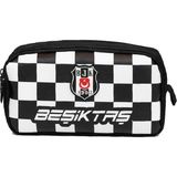 Ahes Iki Gözlü Erkek Çocuk Beşiktaş Yazılı Beyaz - Siyah Okul Kalem Çantası/kalemlik - 26352