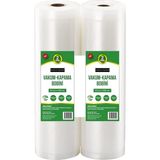 Ahes Metre (2 Adet 30CM x 5 Metre) Gofrajlı Tırtıklı Rulo Vakum Poşeti 2'li Bobin Vakumlama Folyosu Vakumlu Rul, Bpa Içermez, Tüm Vakumlama Makineleri Için, Kaynatılabilir, Tekrar Kullanılabilir…