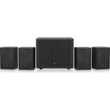 Ahes Pasif Pa Hoparlör ve 8" Aktif Pa Subwoofer ve Diğer Aksesuarlarla Birlikte Pub Kurulum Hoparlör Paketi