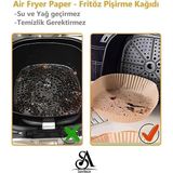 Ahes Philips Airfryer Xiaomi Uyumlu Hava Fritözü Hava Firitözü Philips Yağsız Fritöz Pişirme Kağıdı 50'li