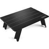 Ahes Portatif Küçük Masa Alüminyum Ultra Hafif Katlanır Mini Masa - Plaj, Piknik, Kamp, Balıkçı, Outdoor Küçük Sehpa Yan Masa - Siyah