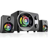Ahes Rms-G8 2+1 25 W Bluetooth USB Sd Fm Radyolu Rainbow LED Işıklı Gaming Ses Sistemi