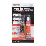 Ahes Seramik Ahşap Metal Plastik Cam Çelik Epoksi Yapıştırıcı 20+20 ml