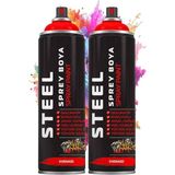 Ahes Sprey Boya 200 ml 2 Adet Hızlı Kuruyan Profesyonel Ahşap Plastik Demir Metal Cam Porselen Duvar Renkli