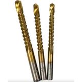 Ahes Titanyum Kaplama Freze Matkap Uç Seti (4 mm - 6 mm - 8 Mm, 3 Parça) - Testere Matkap Ucu/ahşap, Metal, Plastik Yan Kesim Oyma Ucu