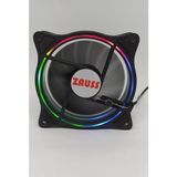 Ahes ZB-300 3 Renk Hareketli Rainbow Rgb Kasa Mining Fanı 12CM Fanı 0.3A