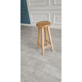 Ahhşap Bar Taburesi, Doğal Kayın Ağacı, VERNİKLİ AHŞAP RENK 28-29 cm Oturma Çapı, 60 cm Yükseklik, Vernikli
