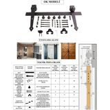 Ahır Kapısı Ok Modeli Sürgü Mekanizması - 200 cm