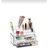 Ahir Ticaret 3 Çekmeceli Makyaj Düzenleyici Organizer Set - Şeffaf