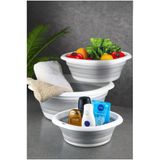 AHİR TİCARET 3'lü Katlanır Leğen Seti 2.7 lt 5 lt 10 lt
