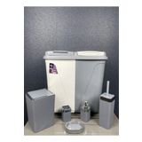 AHİR TİCARET 6 Parça Kirli Çamaşır Sepeti- Wc Banyo Set-lüx Çeyiz Seti