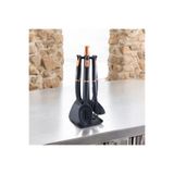 AHİR TİCARET 6 Parça Mutfak Servis Seti Takımı Kepçe Kaşık Spatula Çırpıcı Makarna Kaşığı