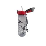 Ahir Ticaret Çocuklar Için-Ilk Öğretim Pipetli Su Matarası 700 Ml, Kırmızı