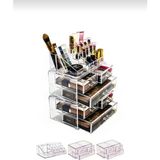 Ahir Ticaret Makyaj Düzenleyici Set 5 Katlı 6 Çekmeceli Akrilik Organizer - Şeffaf