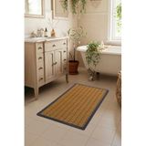 Ahir Ticaret Rattan Kaymaz Banyo Paspası- Su Geçirmez- Çok Amaçlı Mat 50X120 Cm, Kahverengi