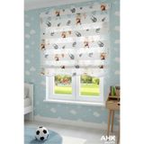 AHK Bag Beauty AHK Home Etekli Galatasaray Taraftar Aslan Desenli Genç Odası Zebra Stor Güneşlik Perdeler