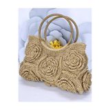 AHK Bag Beauty çiçek desenli örgü çanta