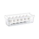 Ahl Shop 12 Gözlü Kilitli Yumurta Saklama Kabı Plastik Yumurta Taşıma Kutusu Kapaklı Şeffaf Buzdolabı Düzenleyici Bpa Free 12'li Yumurta Organizeri - 0,5 x 7 cm
