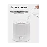 Ahl Shop 2.5 Lt Hava Nemlendirici Buhar Makinesi Ultrasonik Difüzör Oda Nemlendirici Hava Nemlendiricisi Ortam Nemlendirici 7 Renkli Ledli Nemlendirici (Beyaz)
