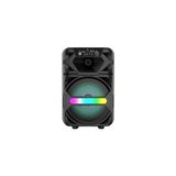 Ahl Shop 20W 2400 Mah Mikrofonlu LED Işıklı Taşınabilir Bluetooth Hoparlör BTS-410