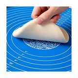 Ahl Shop 40 * 50 cm Silikon Ölçekli Kullanımı Kolay Hamur Açma Matı Ekmek Mantı Makarna Hamuru Yoğurma Matı