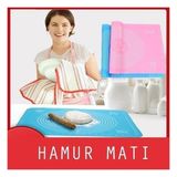 Ahl Shop 40 * 50 cm Silikon Ölçekli Kullanımı Kolay Hamur Açma Matı Ekmek Mantı Makarna Hamuru Yoğurma