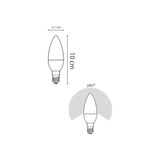 Ahl Shop 6W LED Mum Ampul Sarı Işık 3000K 3 Adet - E14 - Altın