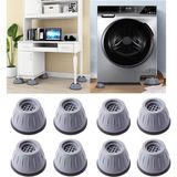 Ahl Shop 8 Adet Beyaz Eşya Altlığı Ayağı Çamaşır Bulaşık Makinası Buzdolabı Yükseltici Titreşim Önleyici