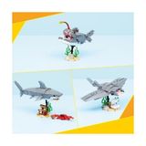 Ahl Shop Acımasız Köpek Balığı ile Hazine Sandığı 31381 – 8 Yaş ve Üzeri Çocuklar Için Fener Balığı Veya Manta Vatozuna Dönüşebilen Yaratıcı Oyuncak Yapım Seti, Hediye Fikri (379 Parça)
