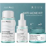 Ahl Shop Anyong Akne Karşıtı ve Gözenek Sıkılaştırıcı Karma-Yağlı Cilt Bakım Kiti (Tonik, Serum, Krem)/ Azelaik Asit (50 ml + 12 ml + 20 Ml)