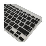 Ahl Shop Apple Magic Keyboard A1314 A1242 Uyumlu Klavye Koruyucu Türkçe Q Baskı Silikon Kaplama Us Ingilizce Klavyeyi Türkçeye Çeviren Ultra Ince Kaymaz Toz ve Sıvı Koruma Keyboard Cover Siyah