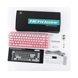 Ahl Shop Aula Hero 68 He Manyetik Klavye Rapid Trigger Black King Switch 8000Hz Rgb Neon Tkl Hot Swap Oyuncu Klavyesi Pembe
