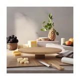 Ahl Shop Ayaklı Yüksek Bambu Sunum Tabağı | Yükseltici Ayaklı Bambu Sunum Tepsisi – Doğal, Şık ve Dayanıklı (28CM*28CM*6CM) - 0,60 x 19 x 29 cm