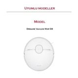 Ahl Shop Beyaz Dreame D9 D9 Max Dreame Bot L10 Dreame L10 Pro 2 Adet 6 Kollu Yan Fırça,1 Adet Ana Fırça,2 Adet Hepa Filtre Yedek Parça Seti Dreame D9/D9MAX L10/L10 Pro ile Uyumlu