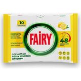 Ahl Shop Çok Amaçlı Yüzey Temizlik Havlusu 10 Yaprak | Limon Yağlı | Beyaz Sirke & Karbonat