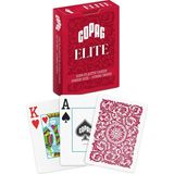 Ahl Shop Copag %100 Plastik Oyun Kartları, Poker Boyu Endeks Tek Deste, Kırmızı