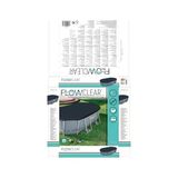Ahl Shop Flowclear Pvc Branda, Gri, Power Steel Havuz Için