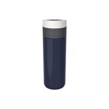 Ahl Shop Kambukka Termos Kupa 500 ml - Paslanmaz Çelik Kahve Kupası - Sızdırmaz ve Sızdırmaz - Yalıtımlı Kupa, Seyahat & Kahve Kupası - 9 Saat Sıcak / 18 Saat Soğuk Tutar - Model Etna Denım Blue - 0 - Siyah