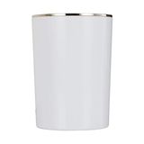 Ahl Shop Lenox Çöp Kovası 6lt Beyaz Altın Renk M-E35-01-A