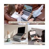Ahl Shop - LS051 Minderli Eğim Ayarlanabilir Mousepadli Laptop Sehpası - 1 GB