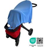 Ahl Shop Lttle Dedi Dua Yumuşak Örme Bebek Battaniyesi, Oeko-Tex 100 Sertifikalı - Hipoalerjenik ve Isı Düzenleyici - Lüks Konfor, Nefes Alabilen Yapılı Çocuk Örtüsü, Mavi 80X100 cm - 80 x 100 cm