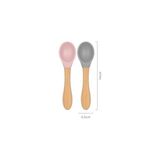 Ahl Shop Mama Kaşığı Pinky Pink/powder Grey - 01P-Pembe