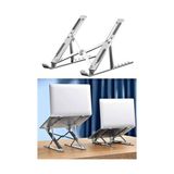 Ahl Shop Metal Tablet Tutucu, Dizüstü Bilgisayar Standı, Masa Üstü Bilgisayar Standı, Ayarlanabilir Alüminyum Katlanabilir, Taşınabilir, MacBook Air Pro, Ipad, Lenovo Uyumlu, 10-15,6” Uyumludur